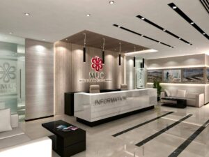 Office Interior Design Fit-Out by Bon Marche Interior Design (شركة بون مارشيه للتصميم الداخلي والديكور) - Completed in 2018 within 2 Months - Located in Corniche, Abu Dhabi, United Arab Emirates