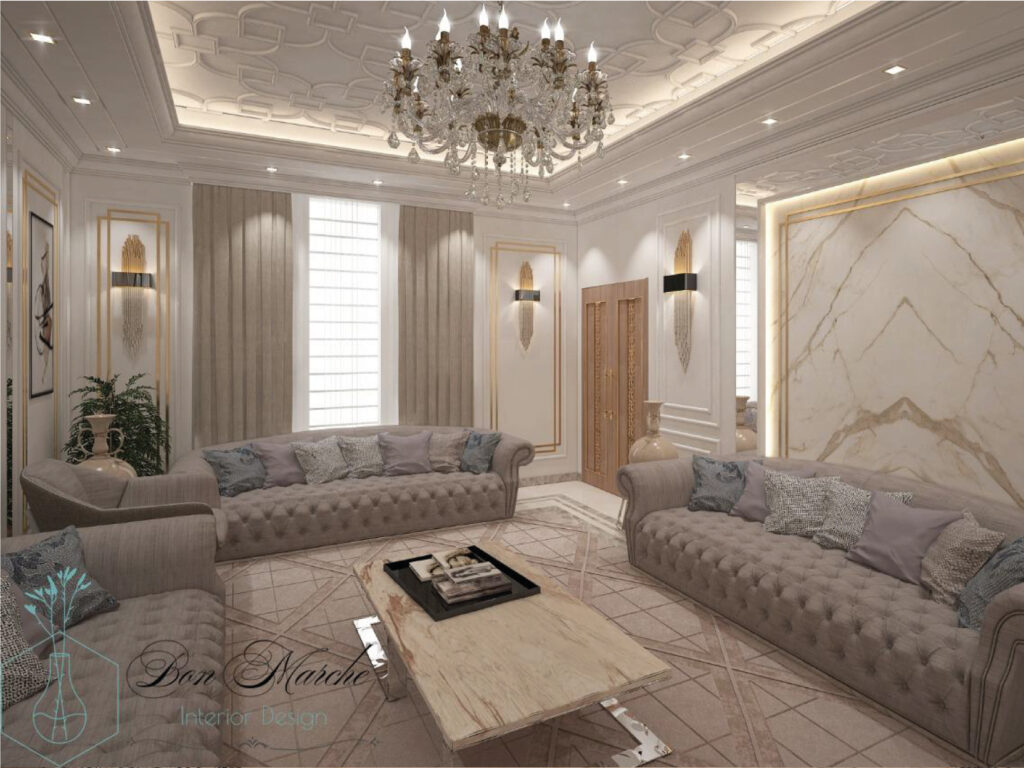 Khalifa City Villa Renovation Interior Design by Bon Marche Interior Design (شركة بون مارشيه للتصميم الداخلي والديكور) - Completed in 2019 within fifteen days - Located in Khalifa City, United Arab Emirates تصميم الديكور الداخلي لتجديد فيلا في مدينة خليفة من شركة بون مارشيه للتصميم الداخلي والديكور - تم إنجازه في عام 2019 خلال خمسة عشر يومًا - يقع في مدينة خليفة، الإمارات العربية المتحدة.