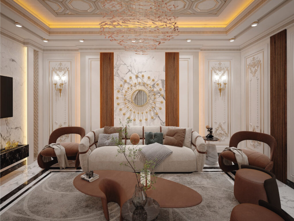 Villa Interior Design and decoration by Bon Marche Interior Design (شركة بون مارشيه للتصميم الداخلي والديكور) - Located in United Arab Emirates تصميم الديكور الداخلي والديكور للفيلا من شركة بون مارشيه للتصميم الداخلي والديكور - يقع في الإمارات العربية المتحدة.