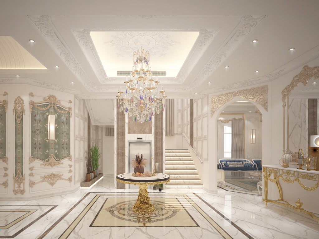 Al Shamikha Villa Interior Design by Bon Marche Interior Design (شركة بون مارشيه للتصميم الداخلي والديكور) - Completed in 2020 within twenty-five days - Located in Abu Dhabi, United Arab Emirates تصميم داخلية فيلا الشامخة من شركة بون مارشيه للتصميم الداخلي والديكور - اكتمل في عام 2020 خلال خمسة وعشرين يوماً - يقع في أبوظبي، الإمارات العربية المتحدة